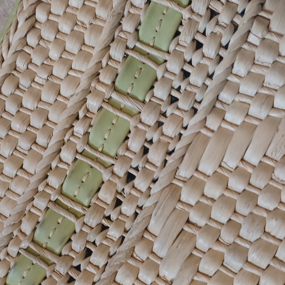 Brighton Vintage Woven Lime Green Shoulder Bag - Picture 7 of 11